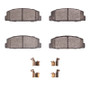 R1 84-89 Chrysler Conquest Rear Semi Met Pads & Hardware Kit
