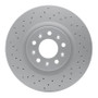 DFC 05-06 Ford GT Rear Drilled GeoSPEC Coated Rotor