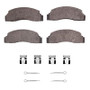 R1 78-80 Ford Fiesta (USA/Canada) Front Semi Met Pads & Hardware Kit