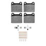 R1 67-91 Mercedes-Benz 230 Rear Semi Met Pads & Hardware Kit