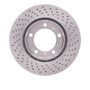 DFC 05-08 Porsche Cayman Left Front Drilled Brake Rotor