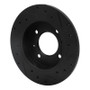 R1 97-06 Hyundai Elantra Rear Left Drilled & Slotted Black Brake Rotor