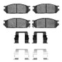 R1 91-92 Dodge Colt Front Optimum OE Pads & Hardware Kit