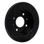 R1 89-98 Hyundai Sonata Front Left Drilled & Slotted Black Brake Rotor