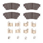 R1 -25 Nissan ALTIMA Rear Ceramic Pads & Hardware Kit