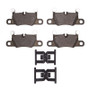 R1 10-23 Porsche 911 Rear Ceramic Pads & Hardware Kit