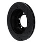 R1 91-97 Porsche 911 Right Rear Drilled & Slotted Black Brake Rotor