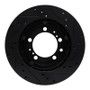 R1 91-97 Porsche 911 Right Rear Drilled & Slotted Black Brake Rotor