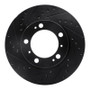 R1 97-04 Porsche Boxster Front Left Drilled & Slotted Black Brake Rotor