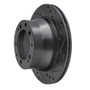 R1 87-89 Porsche 944 Except Turbo Rear Right Drilled & Slotted Black Brake Rotor