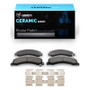 R1 08-25 Dodge Ram 4500 Front/Rear Ceramic Pads & Hardware Kit