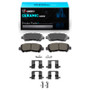 R1 08-13 Toyota Highlander Rear Ceramic Pads & Hardware Kit