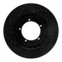 R1 86-86 Porsche 944 Turbo Front Right Drilled & Slotted Black Brake Rotor