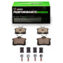 R1 85-19 Audi A3 Rear Performance Sport Pads & Hardware Kit