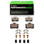 R1 99-08 Audi A6 Quattro Rear Performance Sport Pads & Hardware Kit