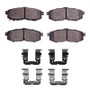 R1 04-06 Mazda MPV Rear Ceramic Pads & Hardware Kit