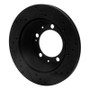R1 77-88 Porsche 924 Rear Left Drilled & Slotted Black Brake Rotor