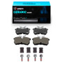R1 01-19 Ford Focus Rear Ceramic Pads & Hardware Kit