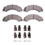 R1 98-24 Chevrolet W3500 Diesel Engine Front/Rear Ceramic Pads & Hardware Kit