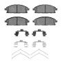 R1 02-17 Acura MDX Front Ceramic Pads & Hardware Kit