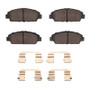 R1 92-96 Honda Prelude Front Ceramic Pads & Hardware Kit