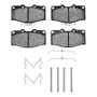 R1 88-95 Toyota Pickup Front Performance Off-Road/Tow Brake Pads & Hardware Kit