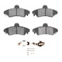 DFC 95-04 Ford Contour Rear 4000 HybriDynamic Brake Pads and Hardware Kit