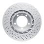 DFC 09-23 Porsche 718 Cayman Left Front Drilled GeoSPEC Coated Rotor