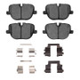 R1 10-13 Land Rover Range Rover Sport Rear Semi Met Pads & Hardware Kit