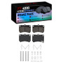 DFC 90-02 Ford Escort Front 4000 HybriDynamic Brake Pads and Hardware Kit