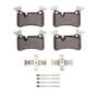R1 07-13 Mercedes-Benz C63 AMG Rear Semi Met Pads & Hardware Kit