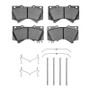 R1 07-22 Lexus LX570 Front Semi Met Pads & Hardware Kit