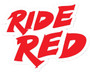Ride Red Decal 4"