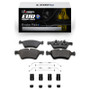 R1 05-12 Mercedes-Benz E350 Front Euro Ceramic Brake Pads & Hardware Kit