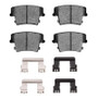 R1 06-14 Dodge Magnum Rear Semi Met Pads & Hardware Kit