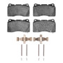 R1 03-20 Subaru BRZ Front Semi Met Pads & Hardware Kit