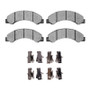 DFC 12-20 Hino 155 Fr & Rr 4000 HybriDynamic Brake Pads and Hardware Kit