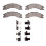 DFC 08-25 Ford E-450 Super Duty Rear 5000 Advanced Semi Metallic Brake Pads and Hardware Kit