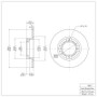 DFC 85-91 Subaru GL Rear Brake Rotor