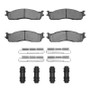 R1 03-08 Dodge Ram 1500 Pickup Front Semi Met Pads & Hardware Kit