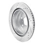 DFC 07-20 Cadillac Escalade Rear Right Drilled & Slotted Silver Brake Rotor