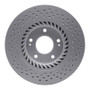 DFC 07-08 Hyundai Tiburon Front Drilled GeoSPEC Coated Rotor