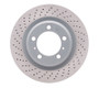 DFC 12-16 Porsche 911 Left Rear Drilled GeoSPEC Coated Rotor