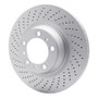 DFC 07-13 Porsche 911 Left Rear Drilled GeoSPEC Coated Rotor
