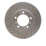 DFC 98-12 Porsche Boxster Left Front Drilled GeoSPEC Coated Rotor
