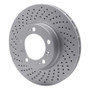 DFC 98-12 Porsche Boxster Left Front Drilled GeoSPEC Coated Rotor