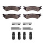 R1 99-07 Ford E-150 Econoline Rear Semi Met Pads & Hardware Kit