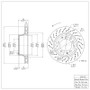 DFC 78-89 Porsche 930 Left Rear Drilled Brake Rotor