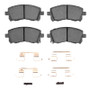 R1 97-03 Subaru Impreza Front Semi Met Pads & Hardware Kit
