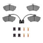 R1 94-95 Volkswagen Jetta Sedan Front Semi Met Pads & Hardware Kit